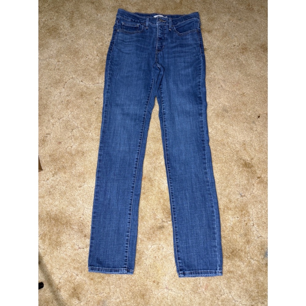 Classic High-Rise Straight Leg Jeans - Blue